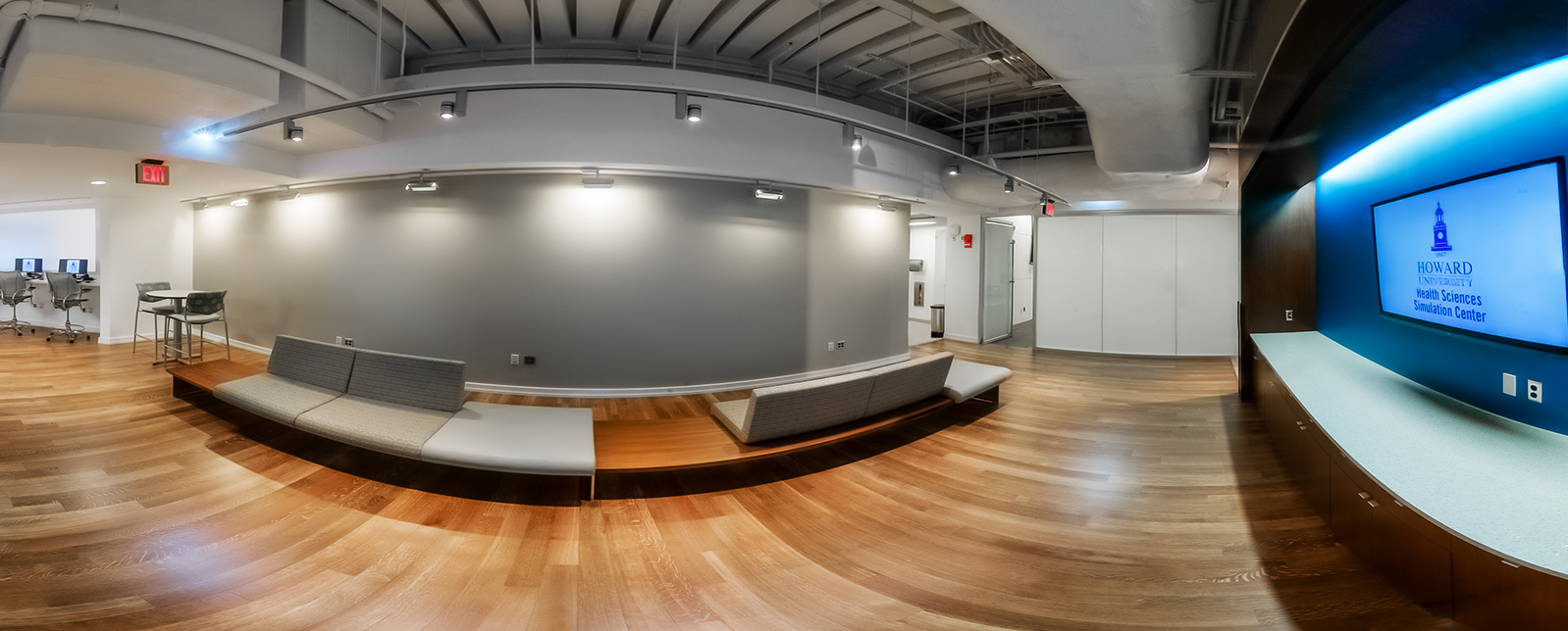 Simulation Center waiting lobby