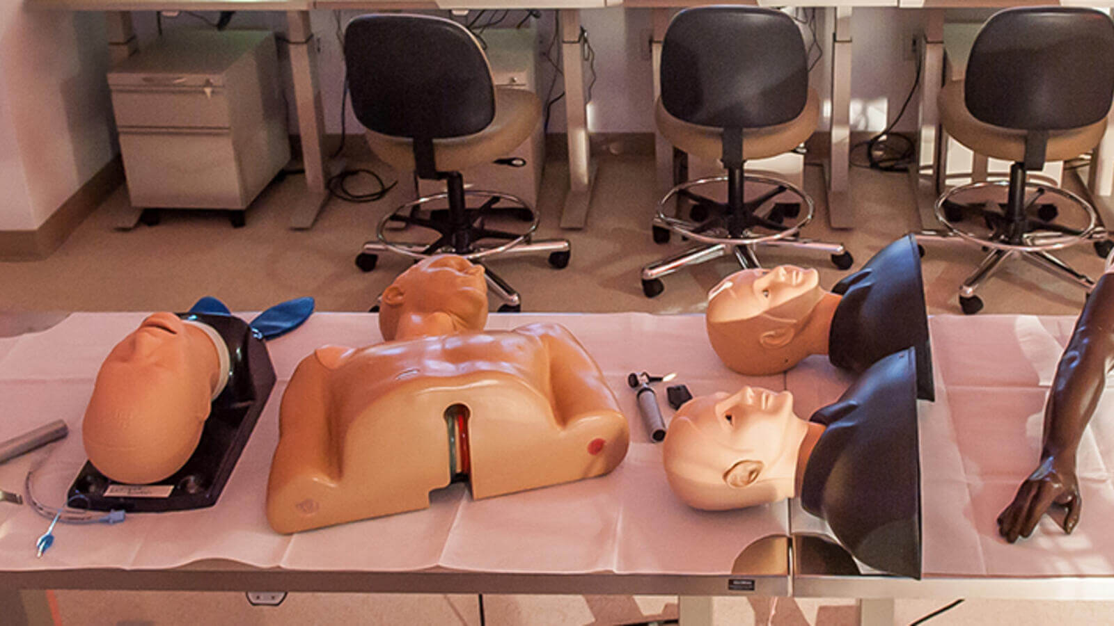 Manikin parts in Sim Lab