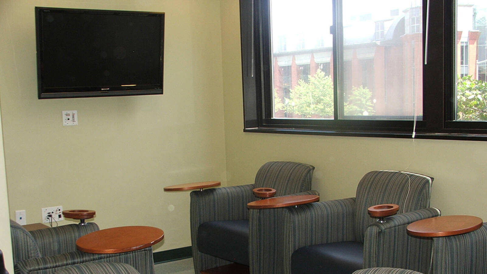 lounge with television and chairs