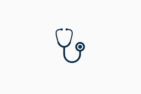 Blue stethoscope